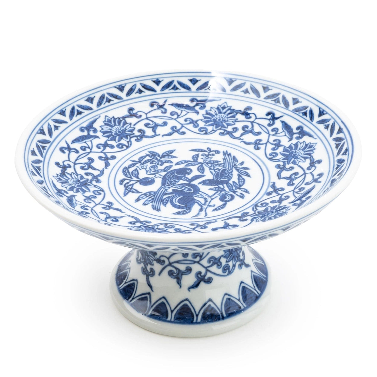 Bluebird Pedestal Bowl